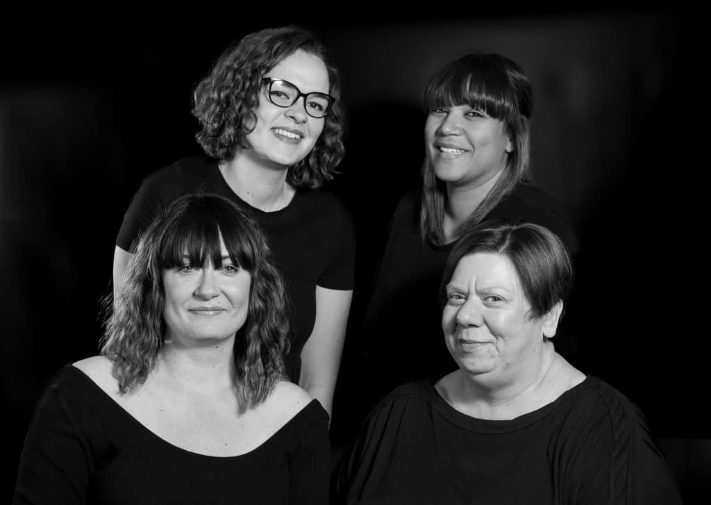 Cathy Robinson (Director), Emmeline Pearson (Musical Director), Jade Afflick-Goodall (Choreographer), Sharon Brown (Project Manager)